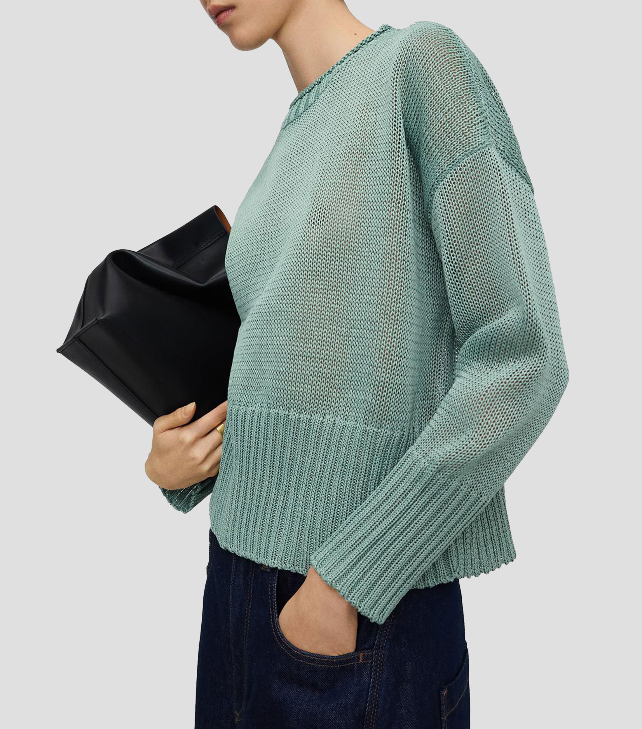 Suéter cuello redondo Mujer